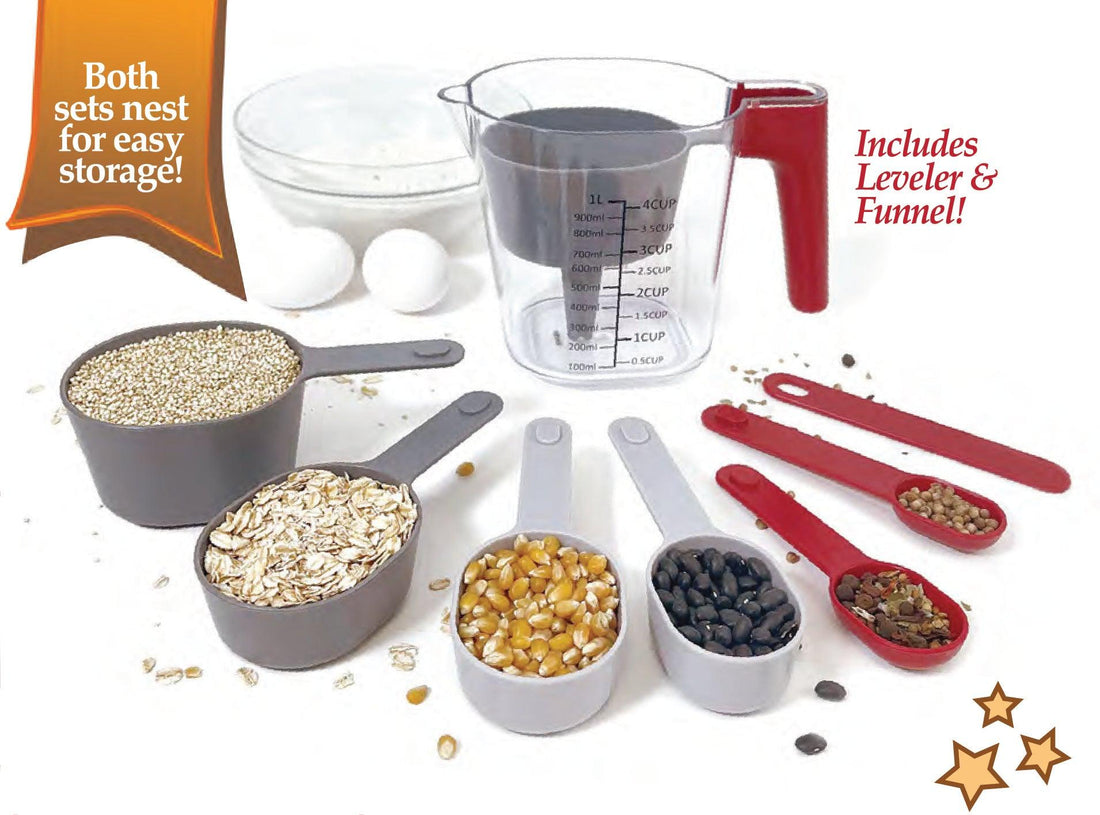 Norpro - 9 Pcs Measure Cups/Spoons Boxed Set - 30400