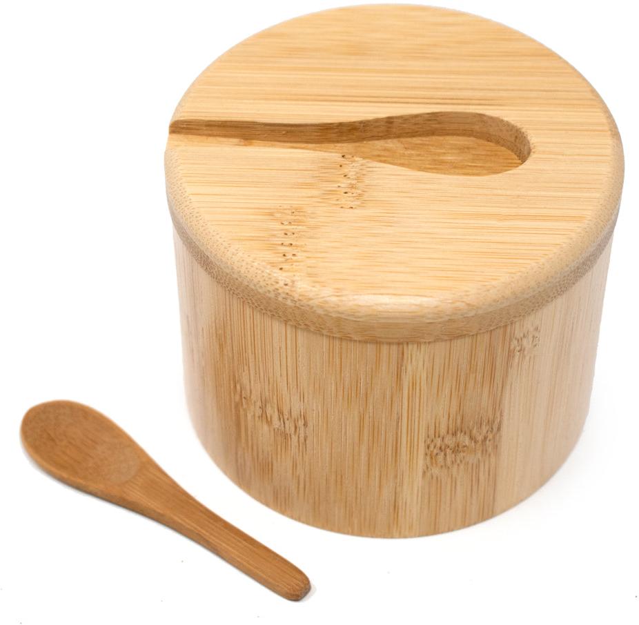 Norpro - Bamboo Salt Cellar with Spoon - 7430
