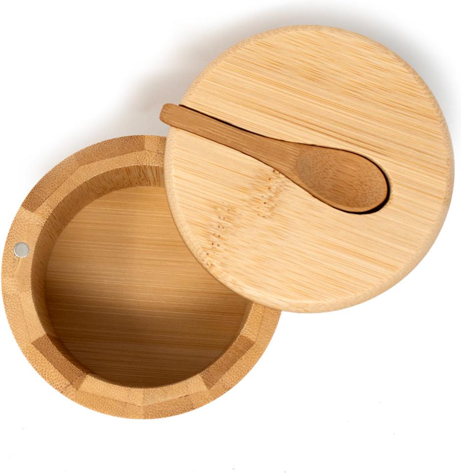 Norpro - Bamboo Salt Cellar with Spoon - 7430