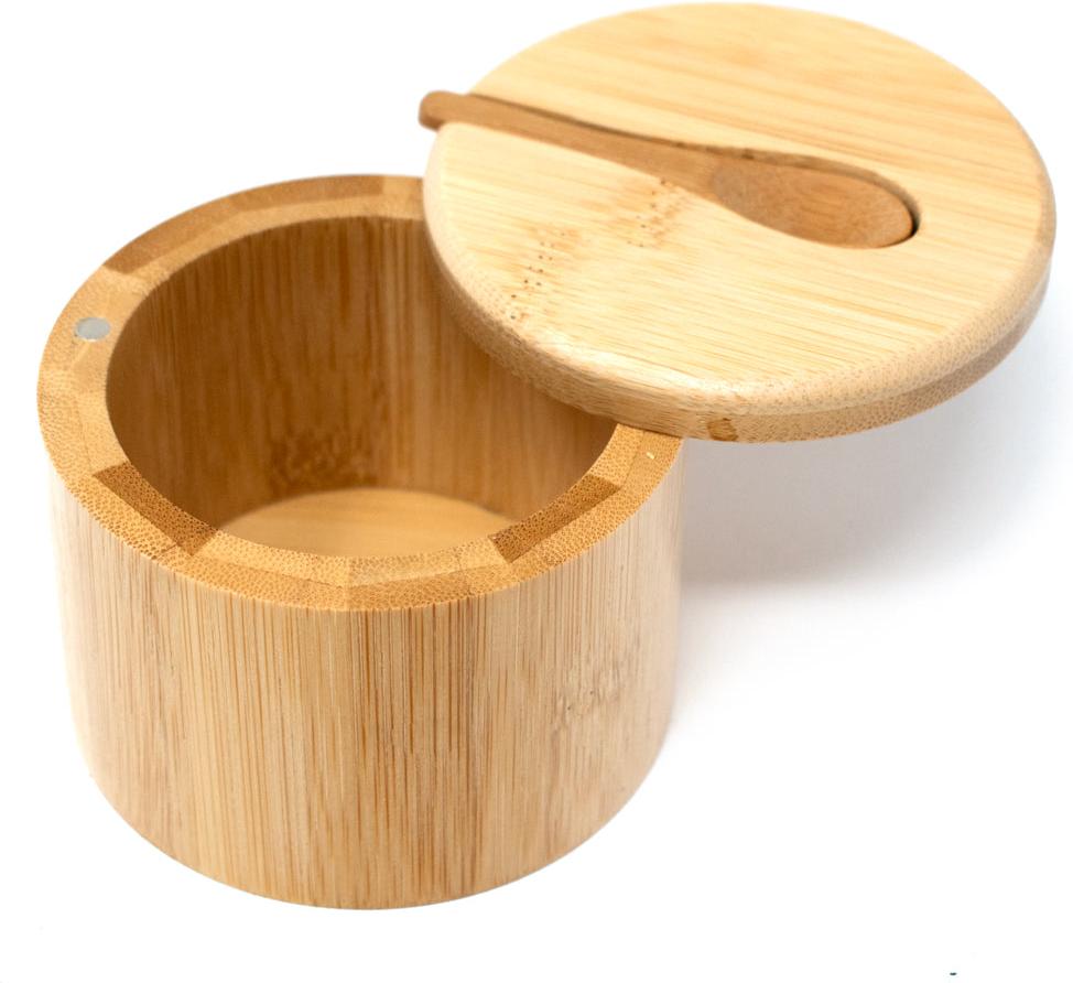 Norpro - Bamboo Salt Cellar with Spoon - 7430