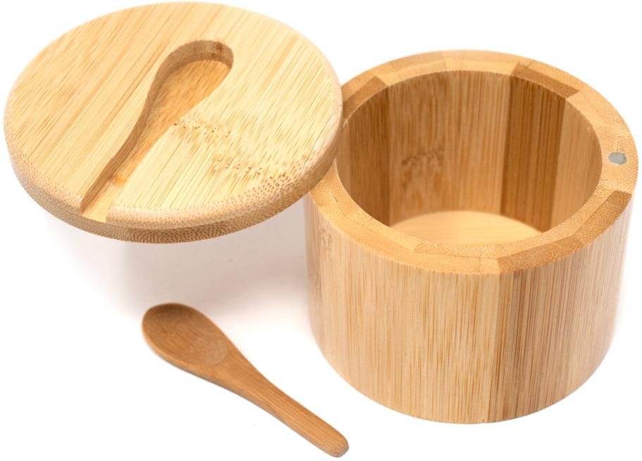 Norpro - Bamboo Salt Cellar with Spoon - 7430