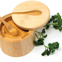Norpro - Bamboo Salt Cellar with Spoon - 7430