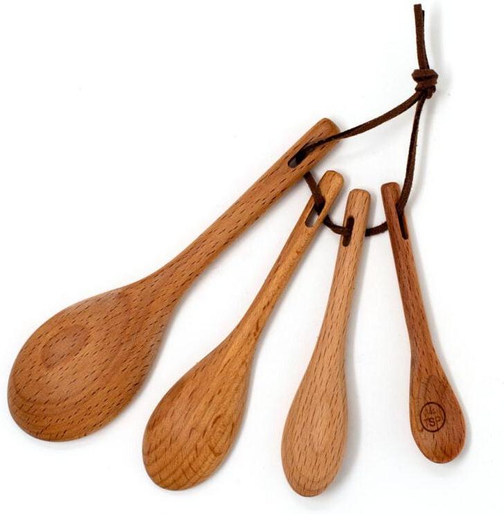 Norpro - Beechwood Measuring Spoons, Set of 4 - 3102