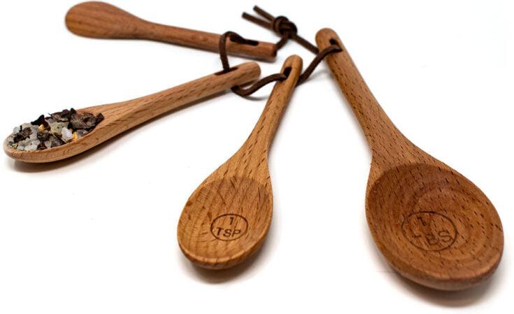 Norpro - Beechwood Measuring Spoons, Set of 4 - 3102
