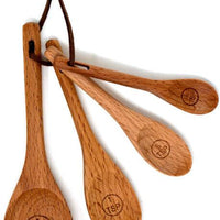 Norpro - Beechwood Measuring Spoons, Set of 4 - 3102