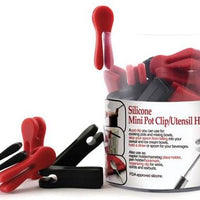 Norpro - Black & Red Silicone Mini Pot Clip/Utensil Holder, Pack of 48 - 1650D