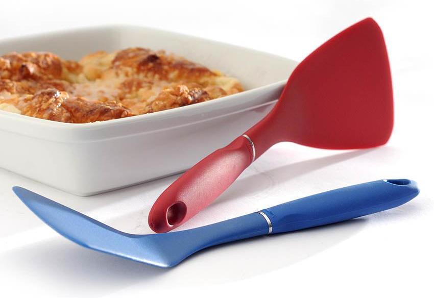 Norpro - GRIP-EZ Blue & Red The Original Half Spatula, Pack of 18 - 1714DC