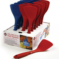 Norpro - GRIP-EZ Blue & Red The Original Half Spatula, Pack of 18 - 1714DC