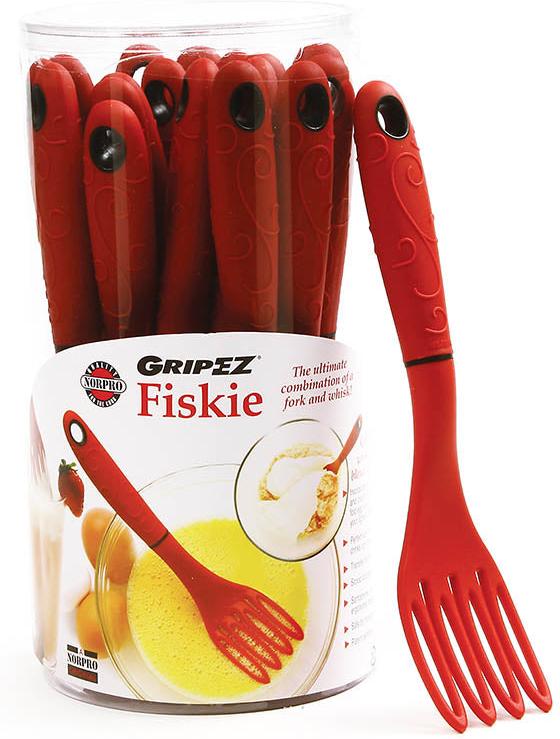 Norpro - GRIP-EZ The Fiskie Fork Red Whisk, Pack of 18 - 1719D
