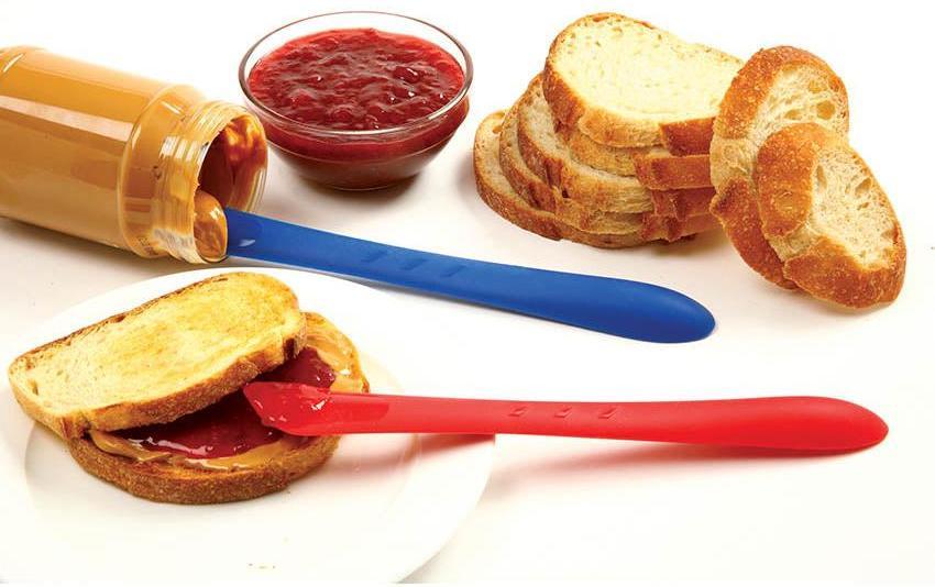 Norpro - Last Drop Blue & Red Scoop/Spread/Scrape Tool, Pack of 24 - 1722DC