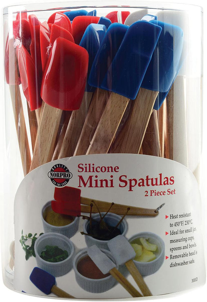 Norpro - Mini Spatula 2 Piece Set, Pack of 24 Sets - 3000D