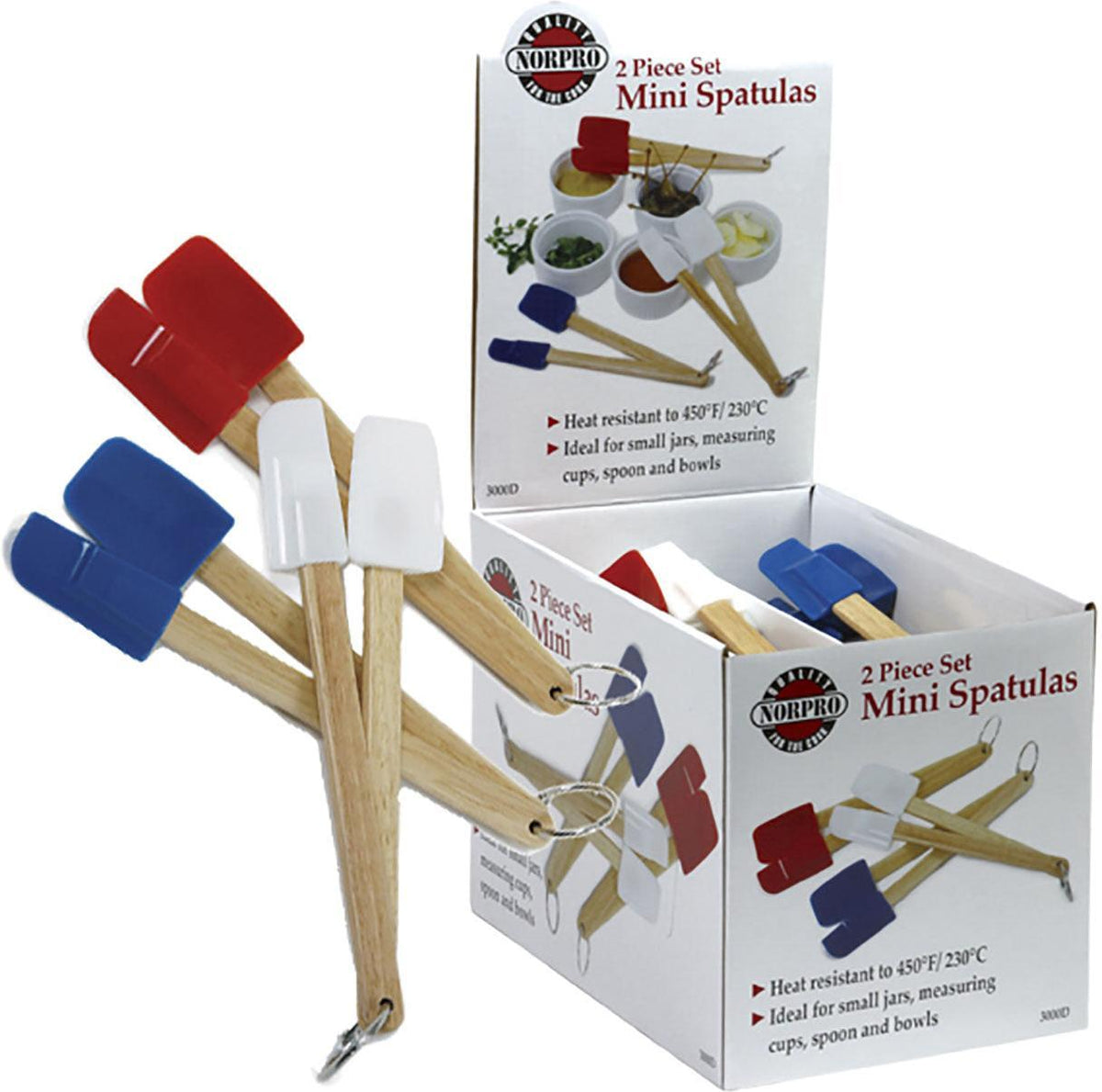 Norpro - Mini Spatula 2 Piece Set, Pack of 24 Sets - 3000D