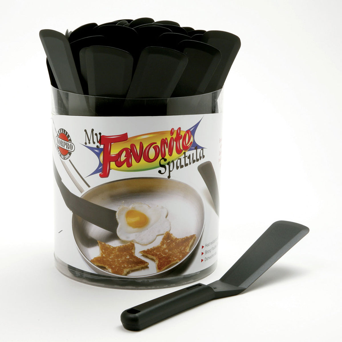 Norpro - My Favorite Black Spatula, Pack of 36 - 99D