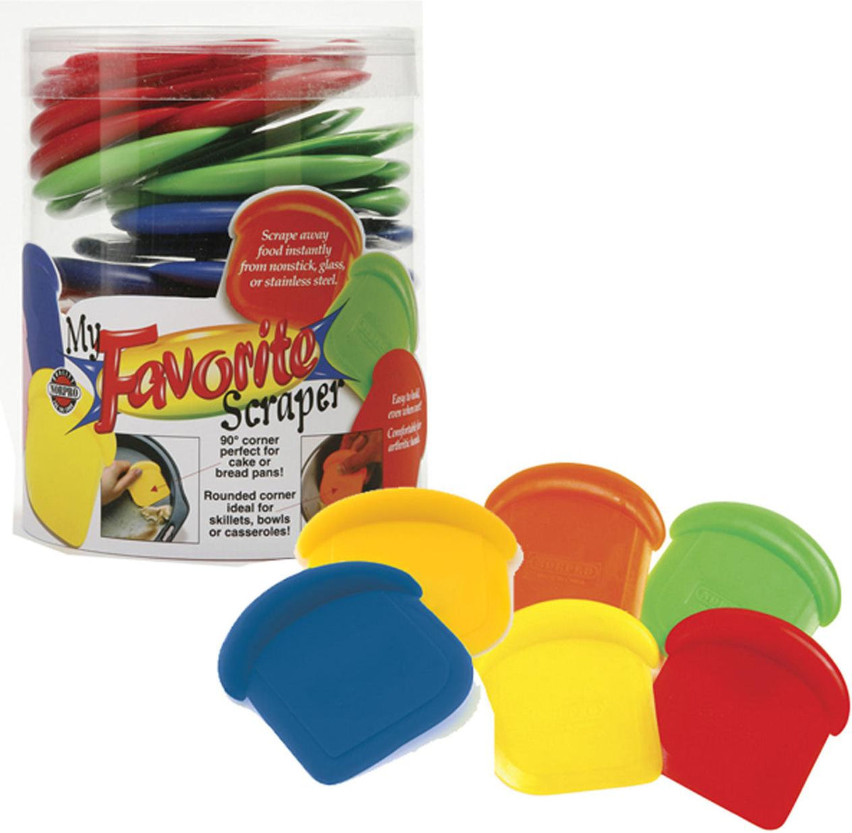 Norpro - My Favorite Coloured Scraper, Pack of 48 - 246DC