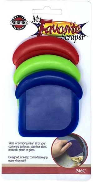 Norpro - My Favorite Coloured Scraper, Set of 3 - 246C