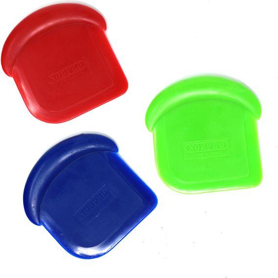 Norpro - My Favorite Coloured Scraper, Set of 3 - 246C