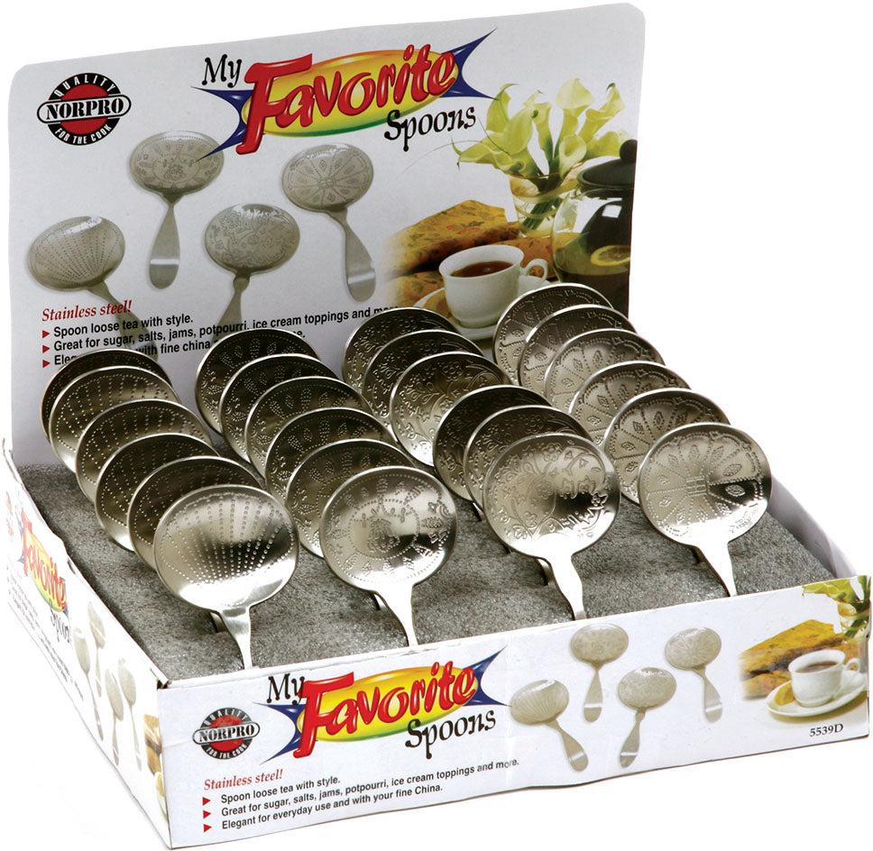 Norpro - My Favorite Stainless Steel Spoons, Pack of 24 - 5539D