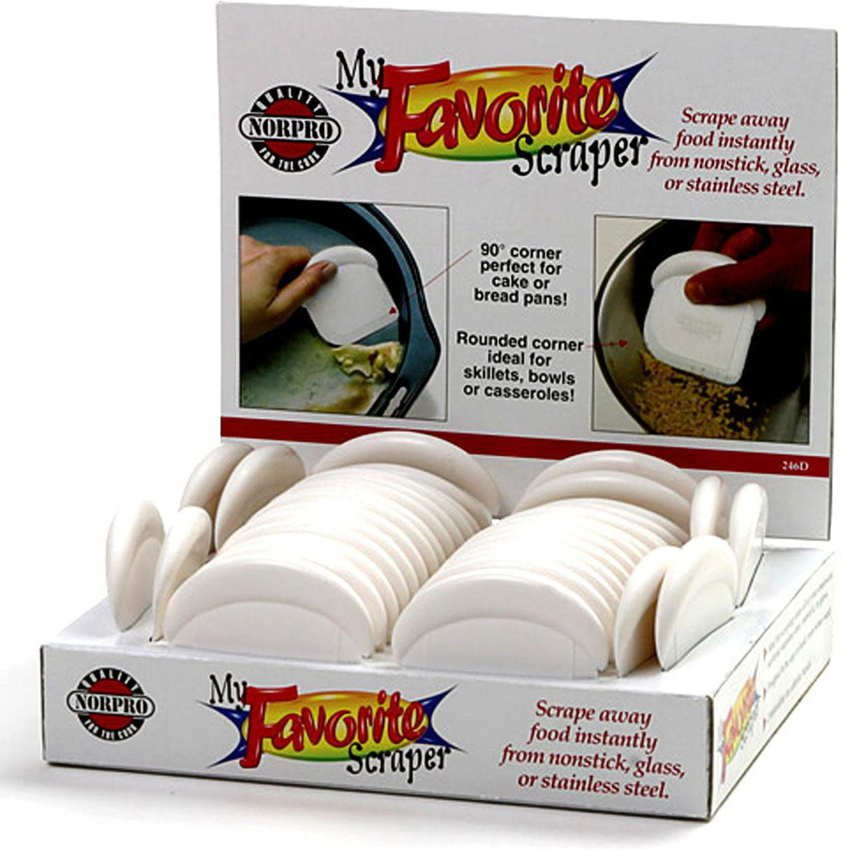 Norpro - My Favorite White Scraper, Pack of 36 - 246D