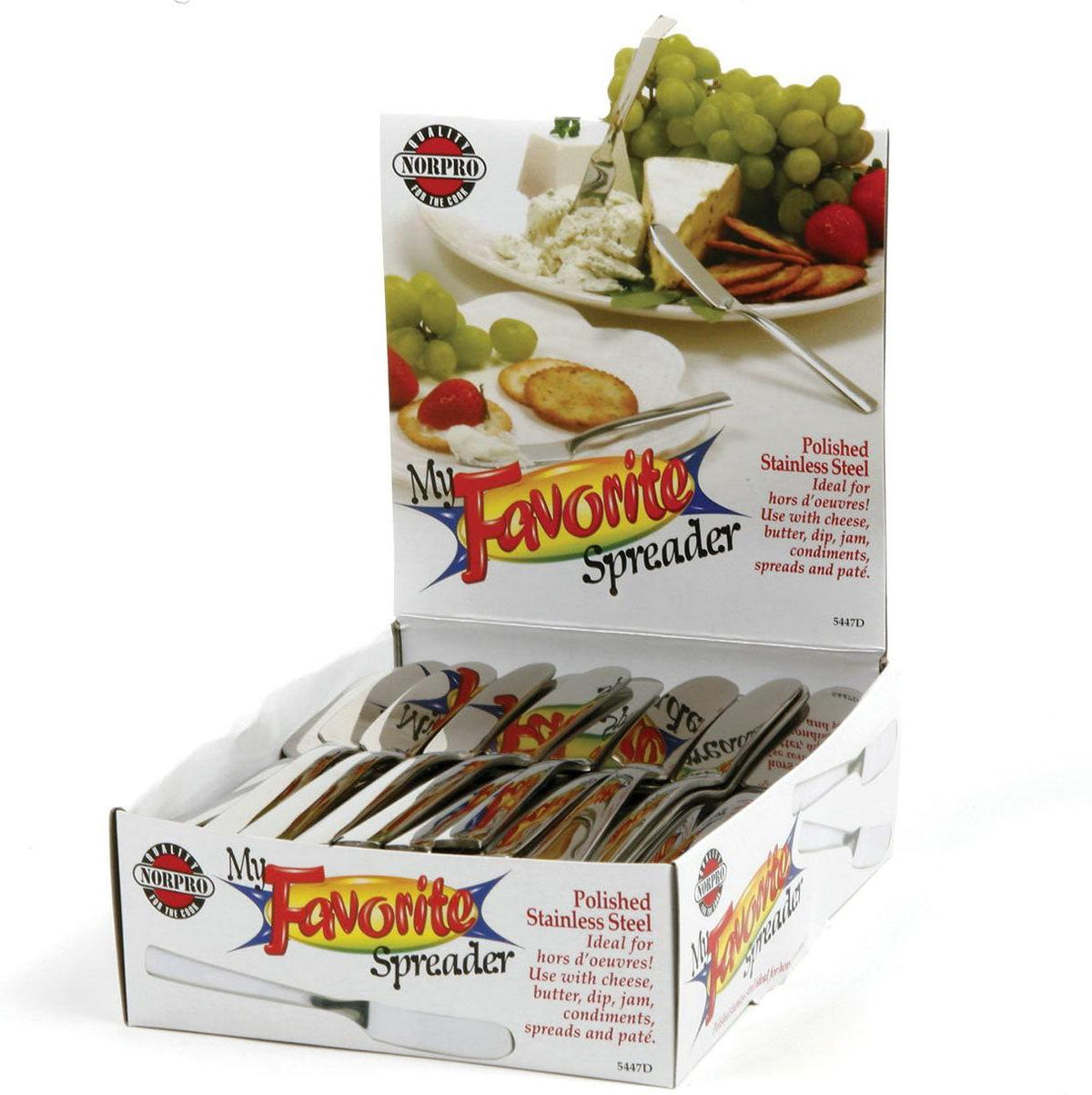 Norpro - Polished Stainless Steel Spreaders, Pack of 48 - 5447D