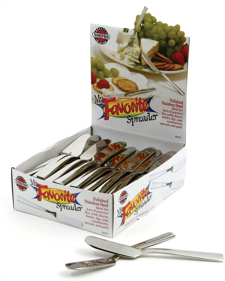 Norpro - Polished Stainless Steel Spreaders, Pack of 48 - 5447D