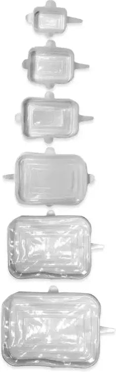 Norpro - Rectangle Silicone Lids, Set of 6 - 5430