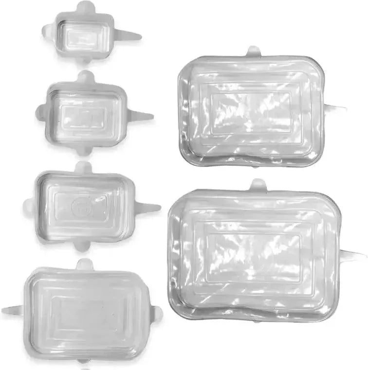 Norpro - Rectangle Silicone Lids, Set of 6 - 5430