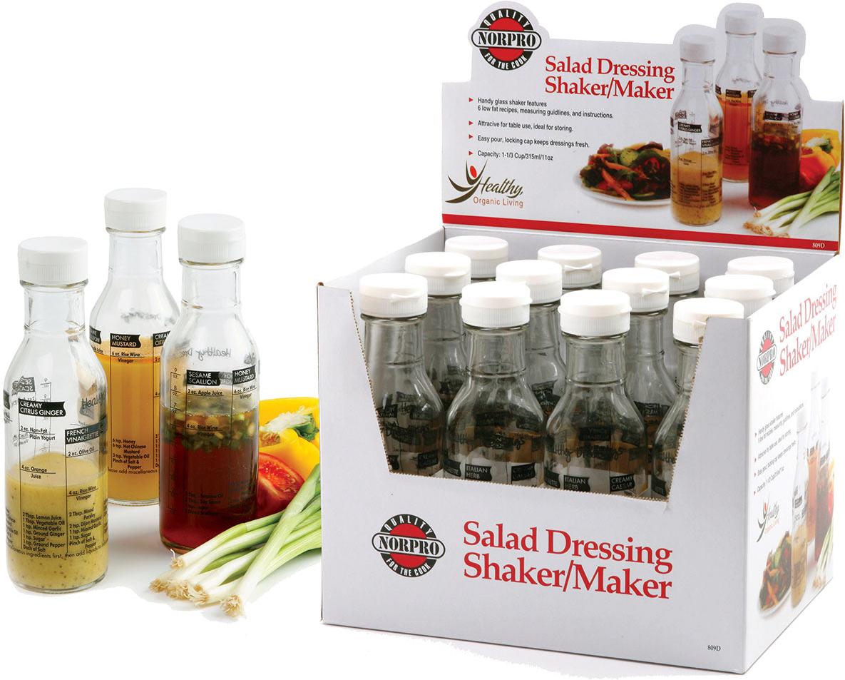 Norpro - Salad Dressing Shaker/Maker, Pack of 12 - 809D