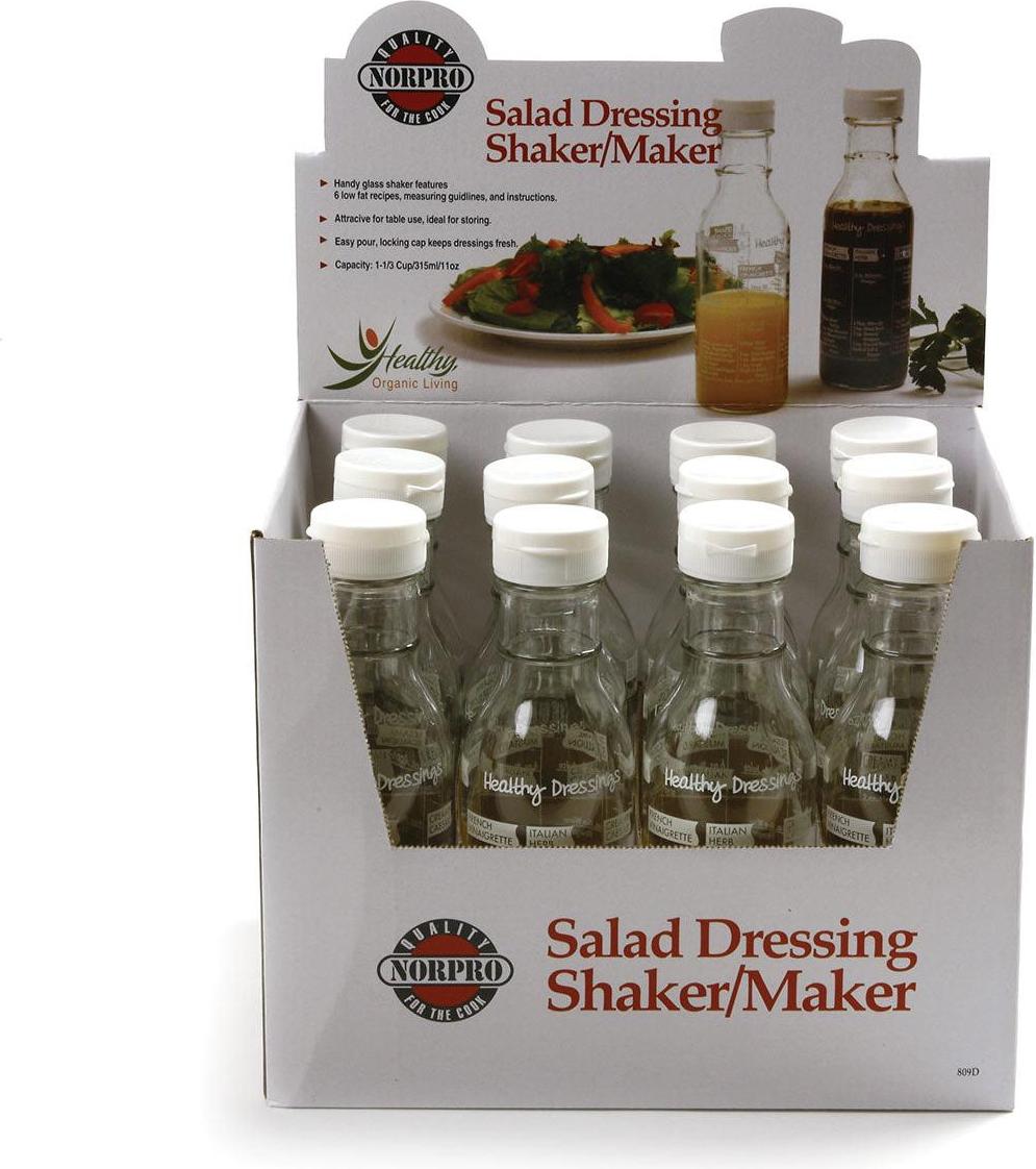 Norpro - Salad Dressing Shaker/Maker, Pack of 12 - 809D