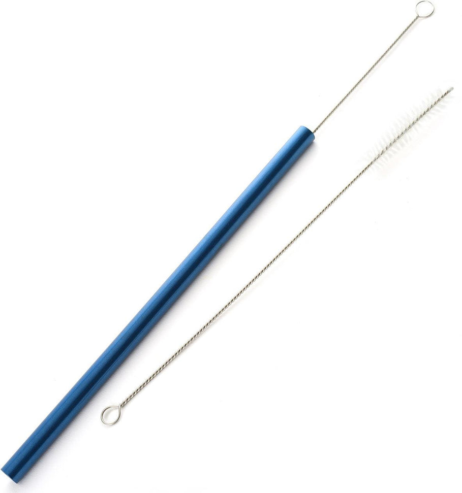 Norpro - Set of 4 Stainless Steel Metallic Smoothie Straws with 2 Brushes, Pack of 24 Sets - 466D