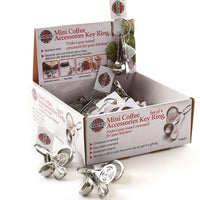 Norpro - Set of 4 Stainless Steel Mini Coffee Accessories Key Chain, Pack of 24 Sets - 5580D