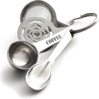 Norpro - Set of 4 Stainless Steel Mini Coffee Accessories Key Chain, Pack of 24 Sets - 5580D