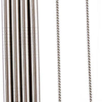 Norpro - Set of 4 Stainless Steel Straws with 2 Brushes, Pack of 24 Sets - 454D
