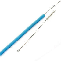 Norpro - Set of 6 Jumbo Silicone Straws with 2 Brushes, Pack of 18 Sets - 474D