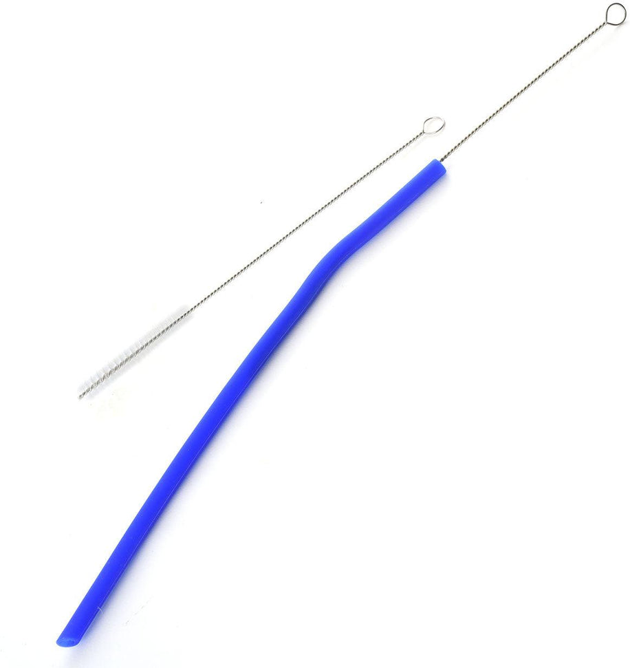 Norpro - Set of 6 Slim Silicone Straws with 2 Brushes, Pack of 18 Sets - 471D