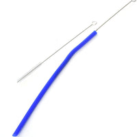 Norpro - Set of 6 Slim Silicone Straws with 2 Brushes, Pack of 18 Sets - 471D