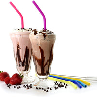 Norpro - Set of 6 Slim Silicone Straws with 2 Brushes, Pack of 18 Sets - 471D