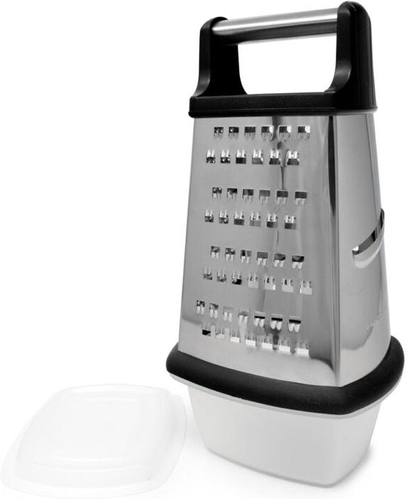 Norpro - Stainless Steel 8″ Grater with Lidded Catcher - 3230