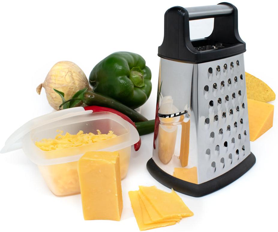 Norpro - Stainless Steel 8″ Grater with Lidded Catcher - 3230
