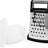 Norpro - Stainless Steel 8″ Grater with Lidded Catcher - 3230