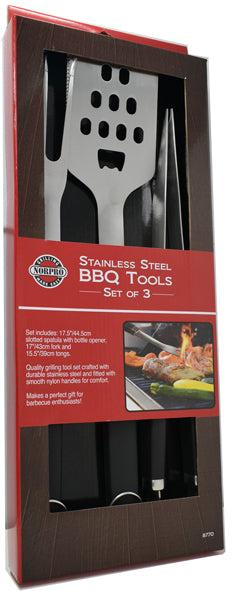 Norpro - Stainless Steel BBQ Tools, Set of 3 - 8770