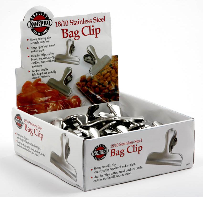 Norpro - Stainless Steel Bag Clips, Pack of 48 - 168D