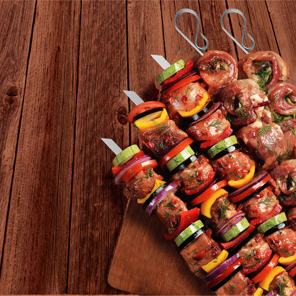 Norpro - Stainless Steel Flat Skewers, Set of 6 - 8775