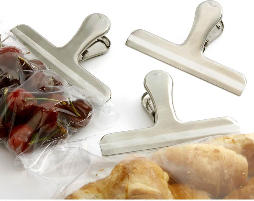 Norpro - Stainless Steel Jumbo Bag Clips, Pack of 24 - 169D
