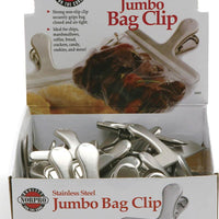 Norpro - Stainless Steel Jumbo Bag Clips, Pack of 24 - 169D