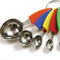 Norpro - Stainless Steel Measuring Spoons with Silicone Handles, Set of 5 - 3100