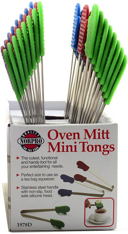 Norpro - Stainless Steel Mini Tong Mitt Design, Pack of 24 - 1978D