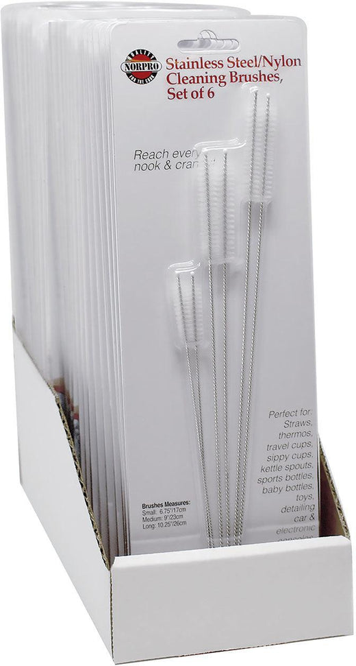 Norpro - Stainless Steel & Nylon Cleaning Brushes, 144 Brushes/Case - 2000D