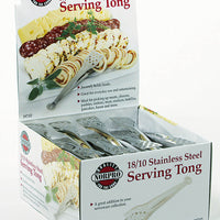 Norpro - Stainless Steel Serving Tong with Holes, Pack of 24 - 1971D