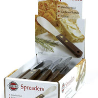 Norpro - Stainless Steel Spreader with Wood Handle, Pack of 24 - 1174D