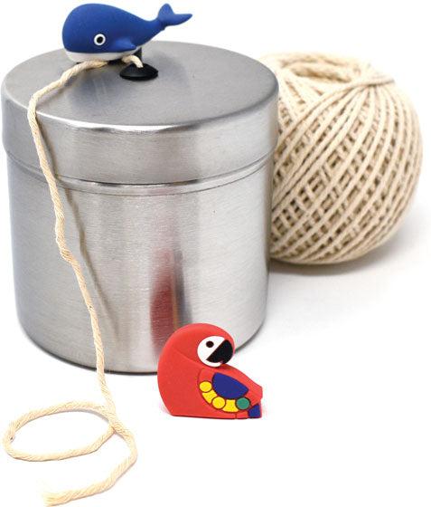 Norpro - Stainless Steel Twine Holder with Cotton Twine & 2 Blade Covers - 927